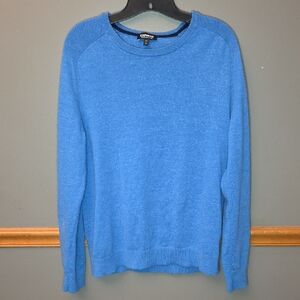 Express Blue Crewneck Sweater Soft Knit Casual